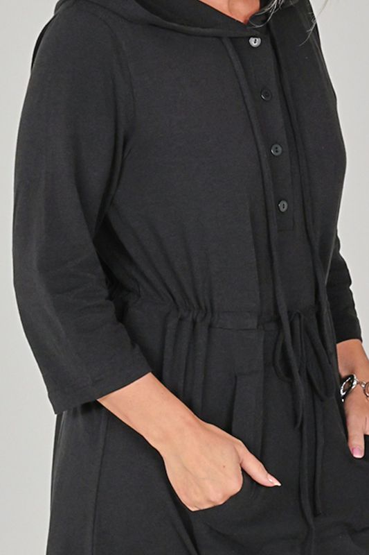 Elsa svart bambu klänning 