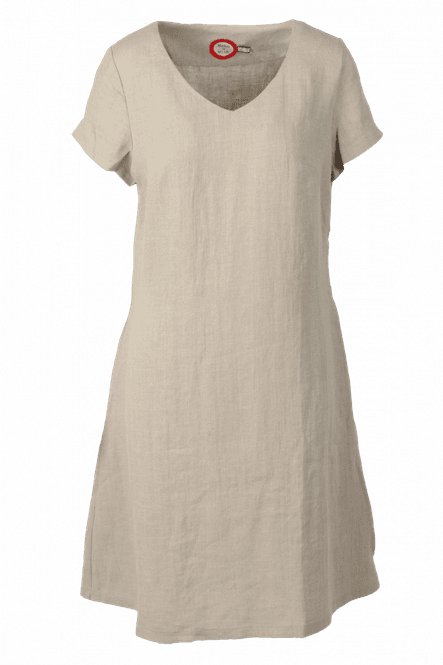 Huvudbild Hannalena natur linne klänning