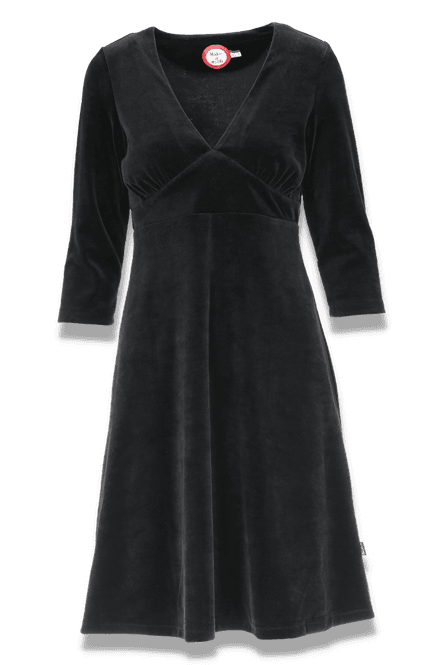Huvudbild Hildur svart velurklänning