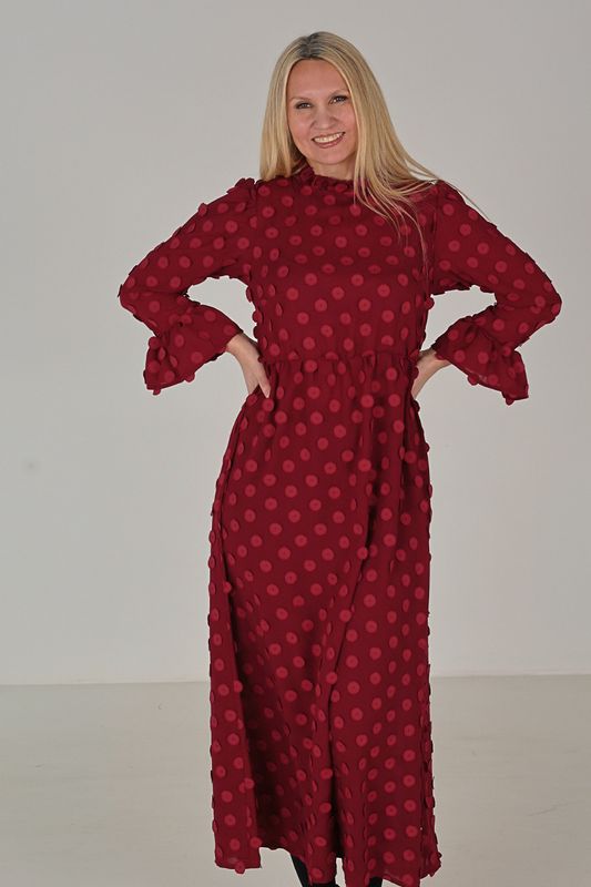 Sina elegant burgundy festklänning 