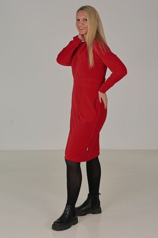 Elsi röd basklänning