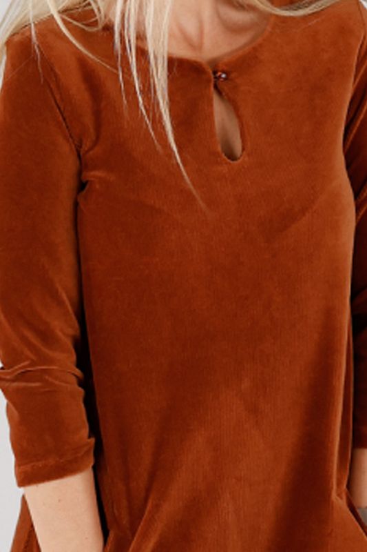 Margrete nugat sammet klänning