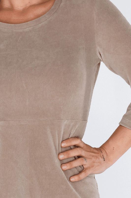 Elli klänning beige babycord 