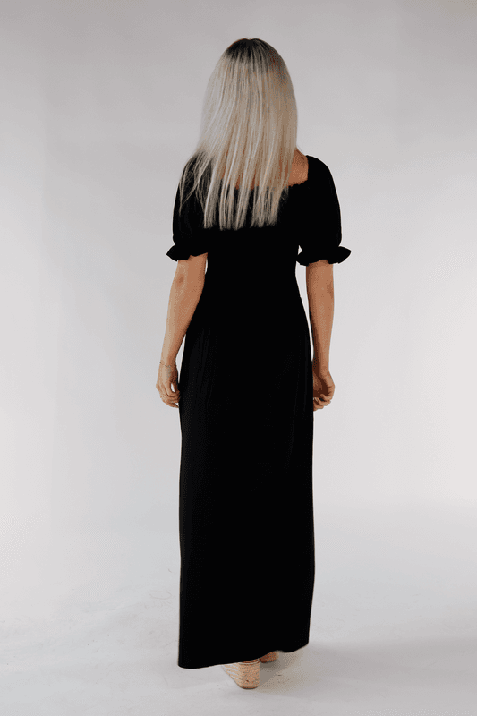 Martine vacker exklusiv svart klänning