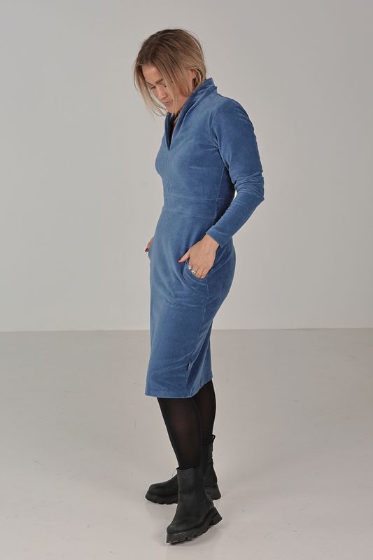 Elsi dusty blue basklänning