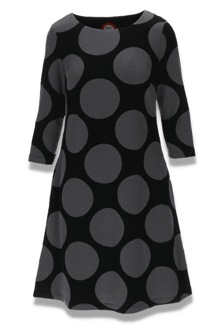 Huvudbild Bianca svart grå klänning