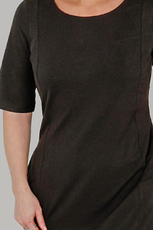 Sara svart bambus klänning 