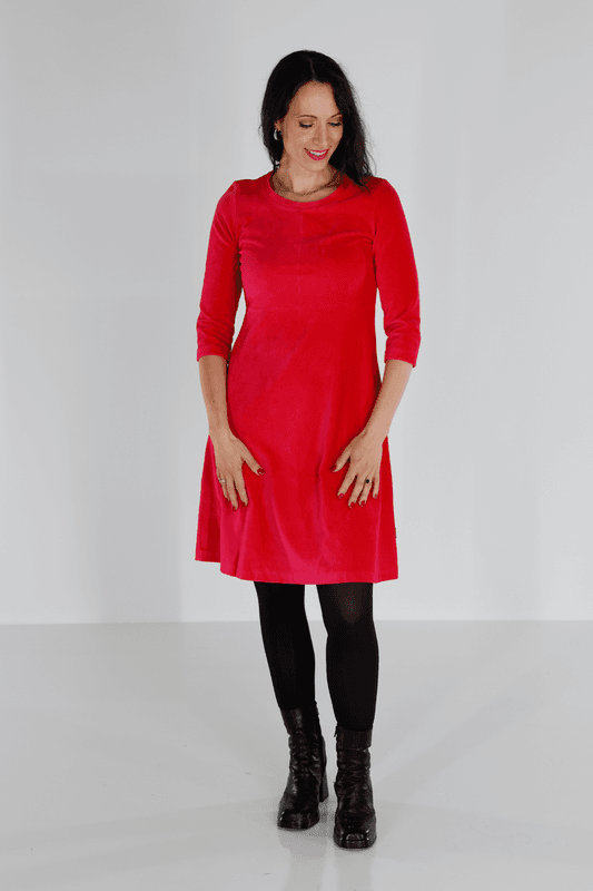 Elli klänning babycord pink