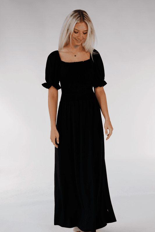 Martine vacker exklusiv svart klänning