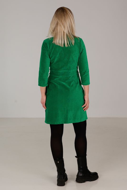 Kine grön kort basklänning