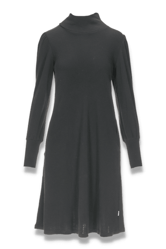 Milanda svart merinoull klänning