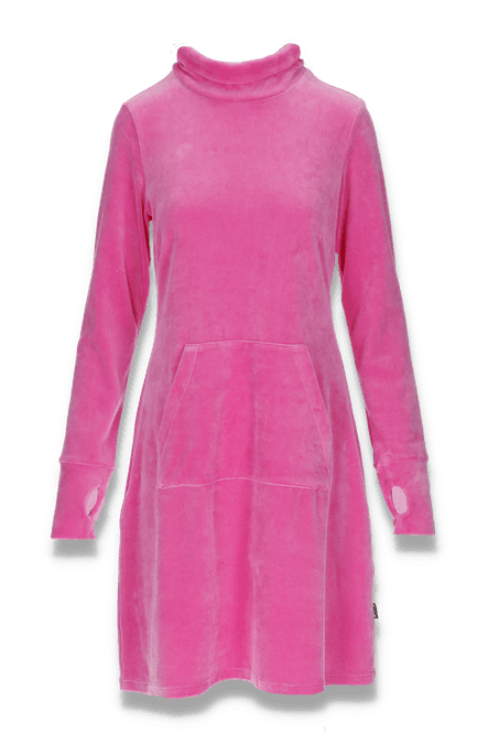 Huvudbild Lilli pink velourklänning