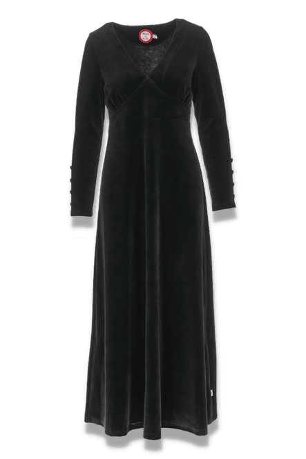 Huvudbild Inga svart lång velurklänning