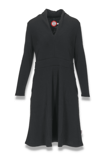 Huvudbild Kathrine svart merinoull klänning