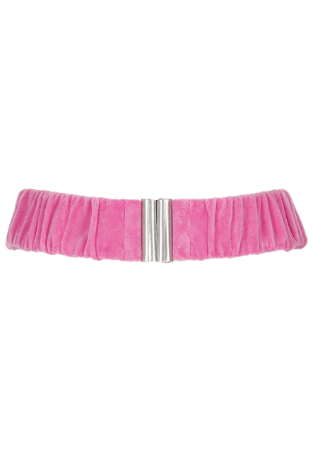 Huvudbild Bibbi rosa velourbälte