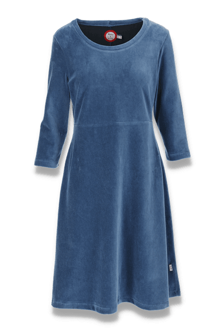 Huvudbild Elli klänning babycord dustyblue