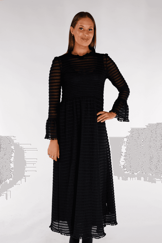 Stine elegant svart festklänning 