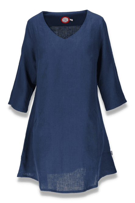 Huvudbild Josefina navyblå linne klänning