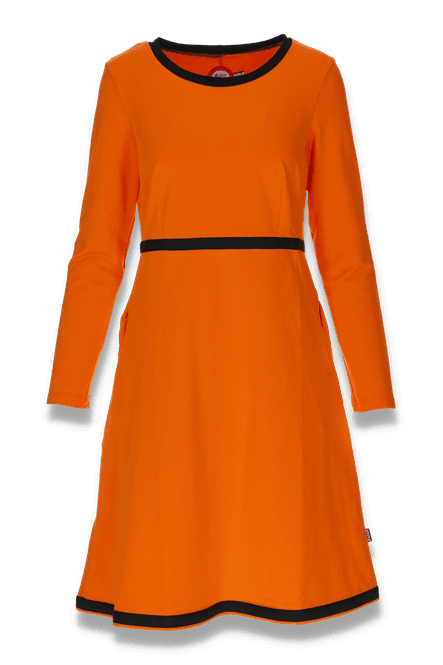 Huvudbild Klara orange bomullsklänning