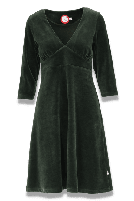 Huvudbild Hildur combogrön velurklänning