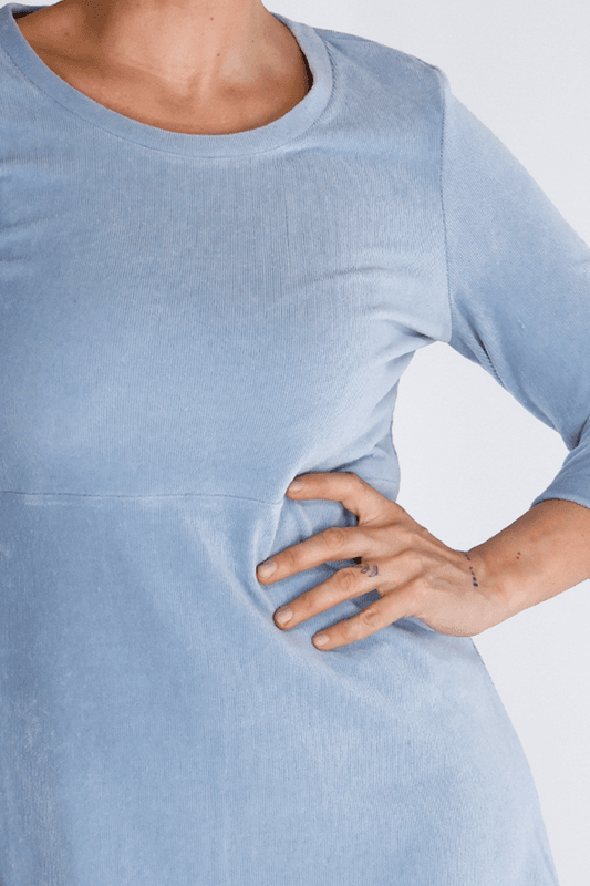 Elli pastell blå klänningbabycord 