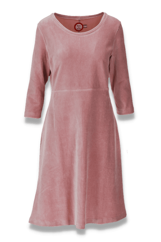 Elli klänning babycord old rose
