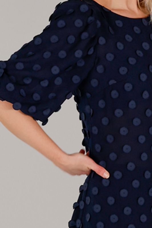 Janny blå festklänning 