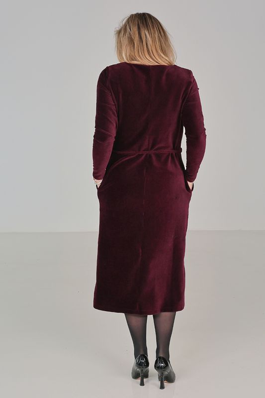 Chloe burgundy klänning