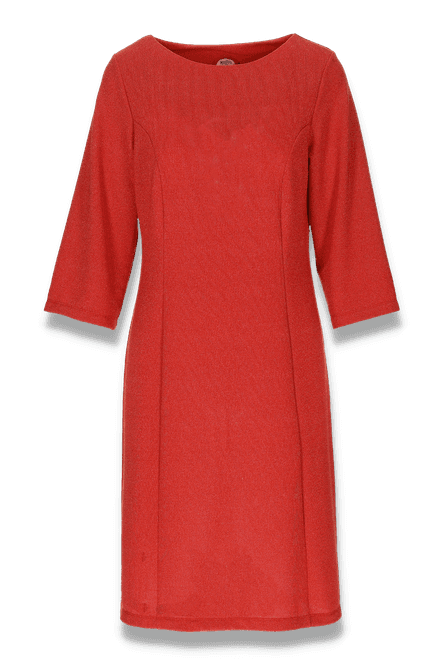 Huvudbild Biten ruströd glitterklänning 